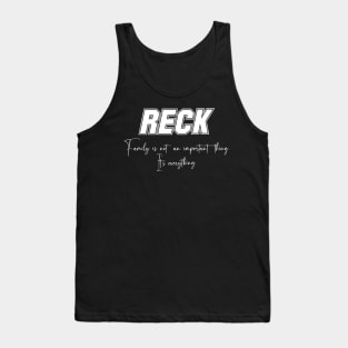 Reck Second Name, Reck Family Name, Reck Middle Name Tank Top